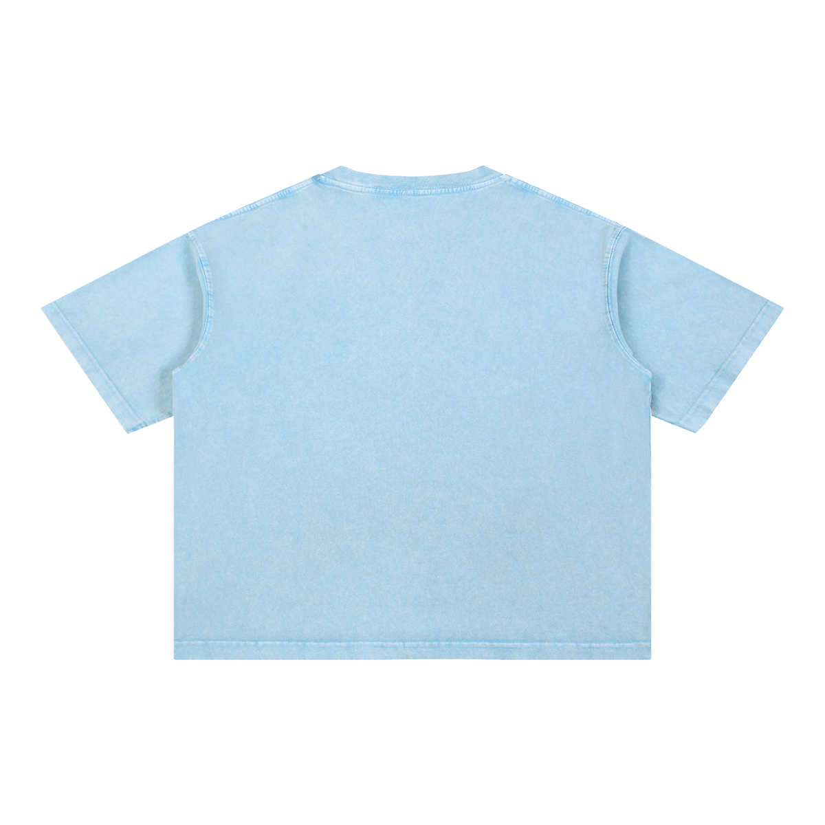 Mothering Club Logo Tee in sky blue, back