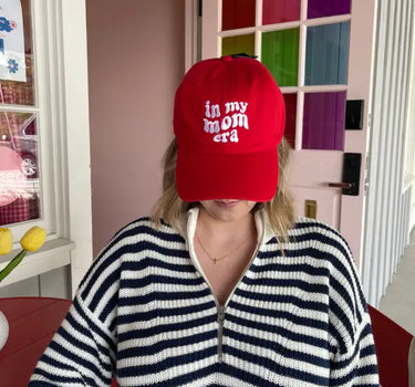 ’In My Mom Era’ Embroidered Baseball Cap