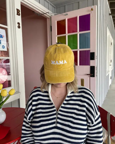 ’Mama’ Yellow Baseball Hat